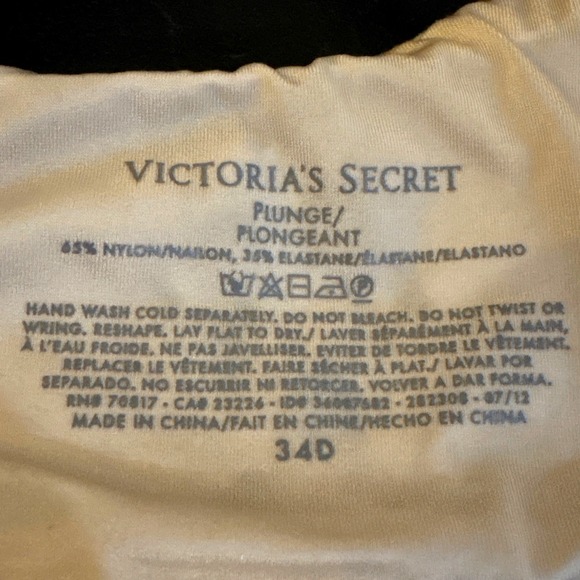 Victoria's Secret Plunge Bra Leopard Print Rhinestone Crystal Beige Brown Sz 34D - Picture 5 of 7